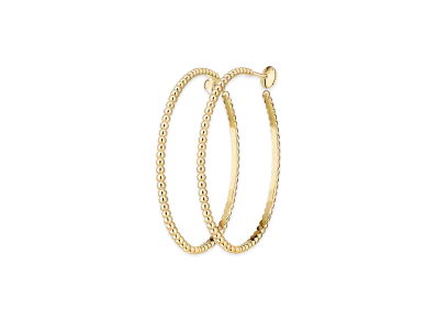 Van Cleef & Arpels Perlee gold pearls hoop earrings large model "18K Yellow gold"