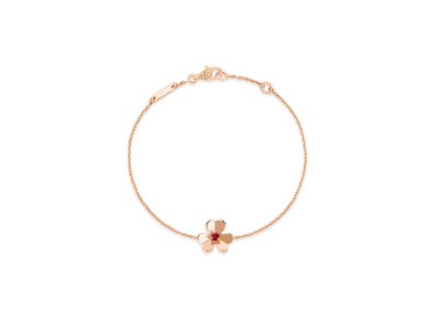 Van Cleef & Arpels Frivole bracelet mini model "18K Rose gold/Ruby"