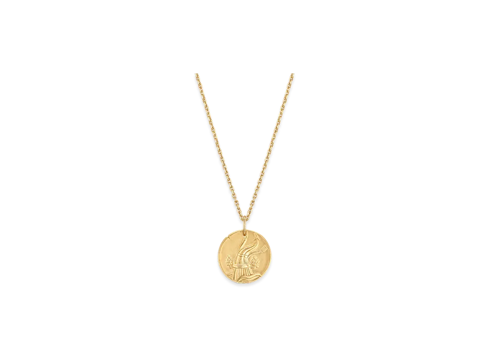 Van Cleef & Arpels Zodiaque medal Aquarii Aquarius "18K Yellow gold"