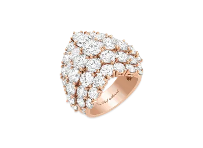 Van Cleef & Arpels A Cheval ring "18K Rose gold/Diamond"