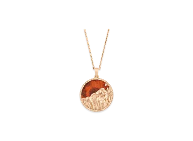 Van Cleef & Arpels Zodiaque long necklace Leonis Leo "18K Rose gold/Jasper"