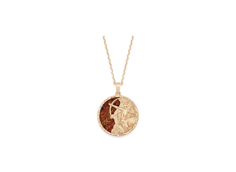Van Cleef & Arpels Zodiaque long necklace Sagittarii Sagittarius "18K Rose gold/Pietersite"