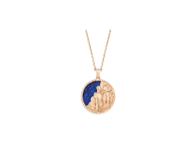 Van Cleef & Arpels Zodiaque long necklace Geminorum Gemini "18K Rose gold/Lapis lazuli"