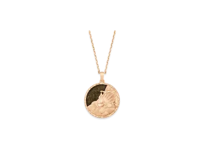 Van Cleef & Arpels Zodiaque long necklace Librae Libra "18K Rose gold/Obsidian"