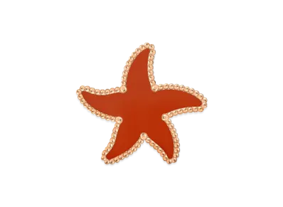 Van Cleef & Arpels Lucky Summer Starfish clip "18K Rose gold/Jasper"