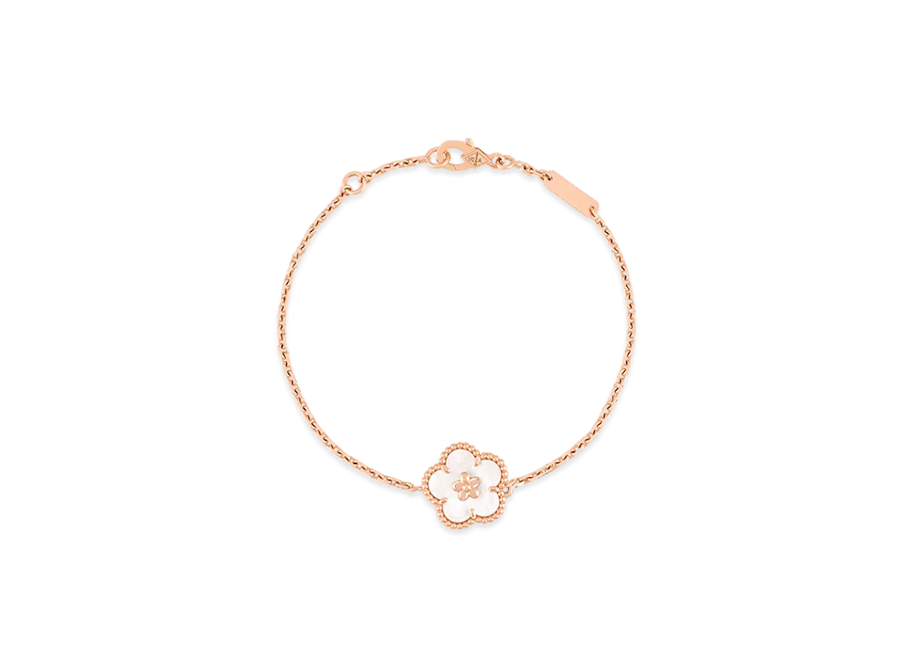 Van Cleef & Arpels Lucky Spring bracelet plum blossom "18K Rose gold/Mother-of-pearl"