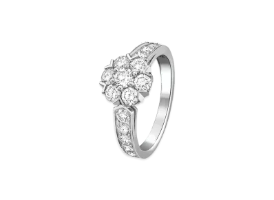 Van Cleef & Arpels Fleurette ring "18K White gold/Diamond"