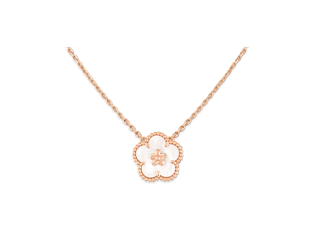 Van Cleef & Arpels Lucky Spring pendant plum blossom "18K Rose gold/Mother-of-pearl"