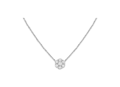 Van Cleef & Arpels Fleurette pendant "18K White gold/Diamond"