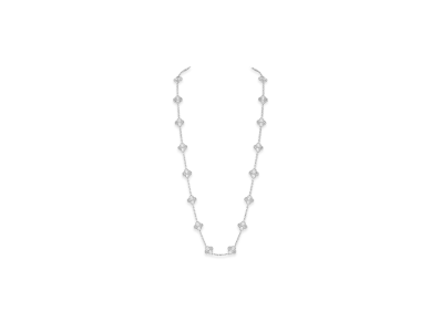 Van Cleef & Arpels Vintage Alhambra long necklace 20 motifs "18K White Gold"