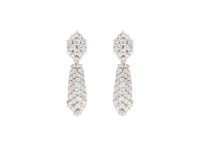 Van Cleef & Arpels A Cheval transformable earrings large model "18K Rose gold/Diamond"