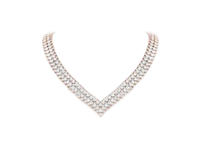 Van Cleef & Arpels A Cheval transformable necklace 5 rows "18K Rose gold/Diamond"