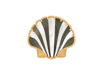 Van Cleef & Arpels Lucky Summer Seashell clip "18K Yellow gold/Mother-of-pearl"