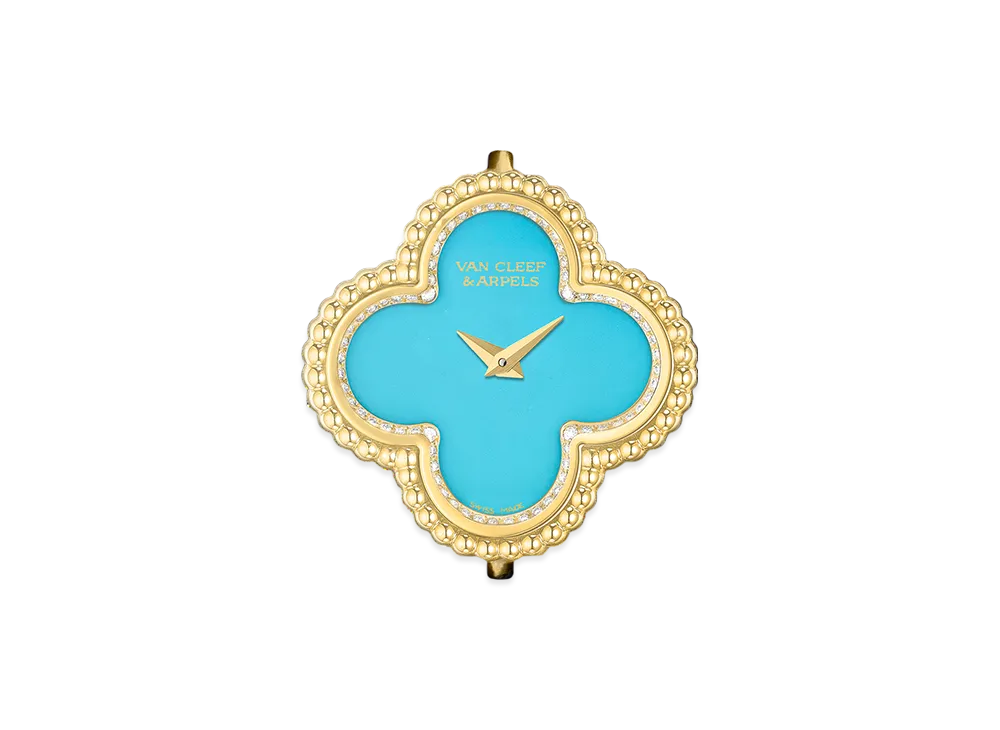 Van Cleef & Arpels Sweet Alhambra watch "18K Yellow gold/Turquoise/Diamond"