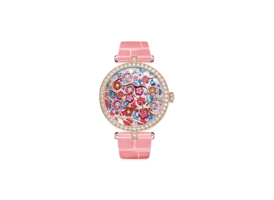 Van Cleef & Arpels Lady Arpels Heures Florales Cerisier watch "18K Rose gold/Sapphire/Diamond/Mother-of-pearl"