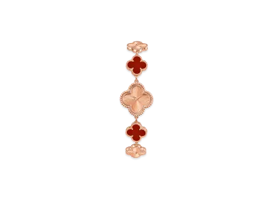 Van Cleef & Arpels Sweet Alhambra watch "18K Rose gold/Carnelian"