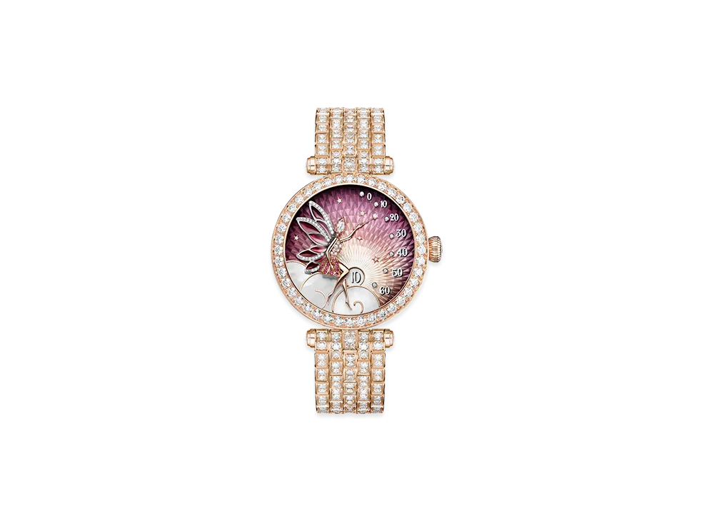 Van Cleef & Arpels Lady Feerie Rose Gold watch "18K Rose gold/Sapphire/Diamond/Mother-of-pearl"