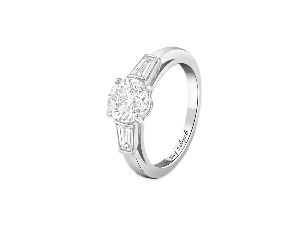 Van Cleef & Arpels Sonate solitaire diamond 1.2 carats DVVS1 "Platinum/Diamond"