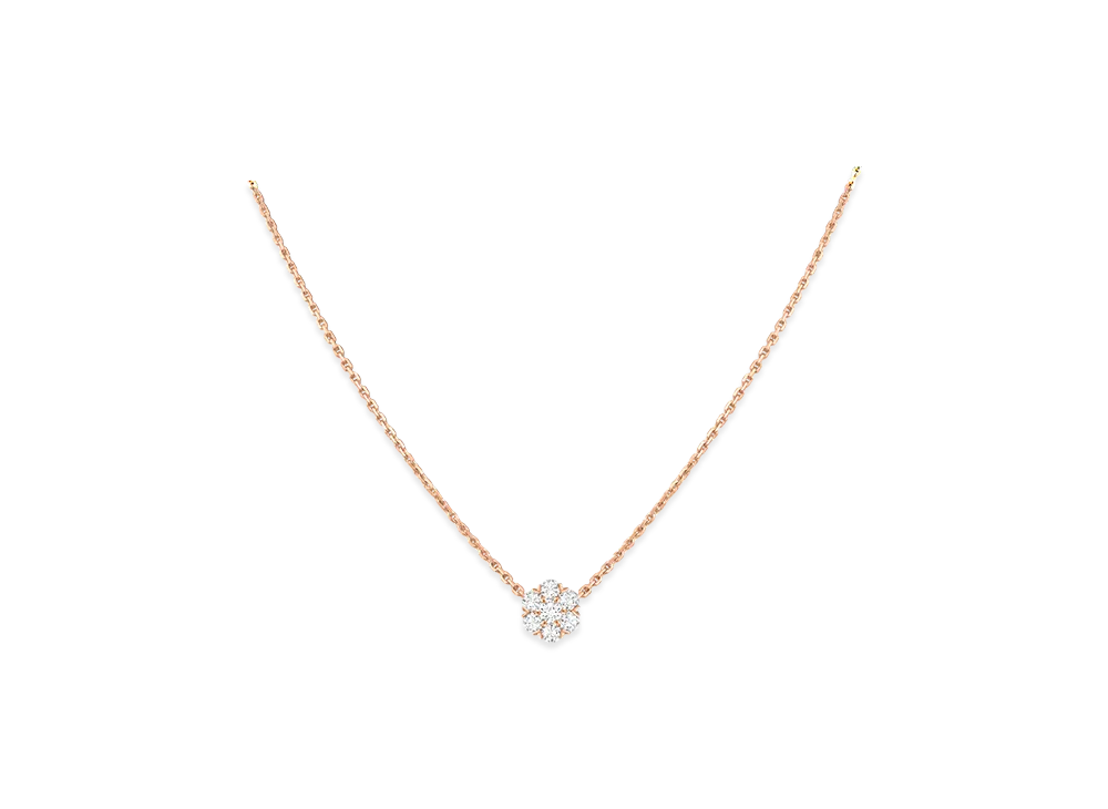 Van Cleef & Arpels Fleurette pendant "18K Rose gold/Diamond"
