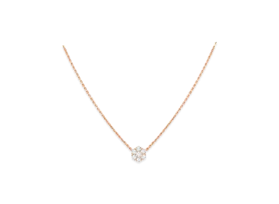 Van Cleef & Arpels Fleurette pendant "18K Rose gold/Diamond"