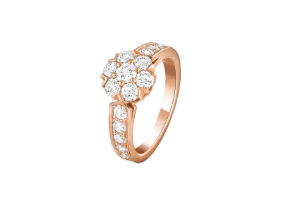 Van Cleef & Arpels Fleurette ring "18K Rose gold/Diamond"