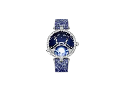 Van Cleef & Arpels Lady Arpels Pont des Amoureux Claire de Lune watch "18K White gold/Sapphire/Diamond"