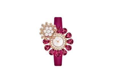 Van Cleef & Arpels Fleurette Secret watch "18K Rose gold/Diamond/Mother-of-pearl/Rhodonite"