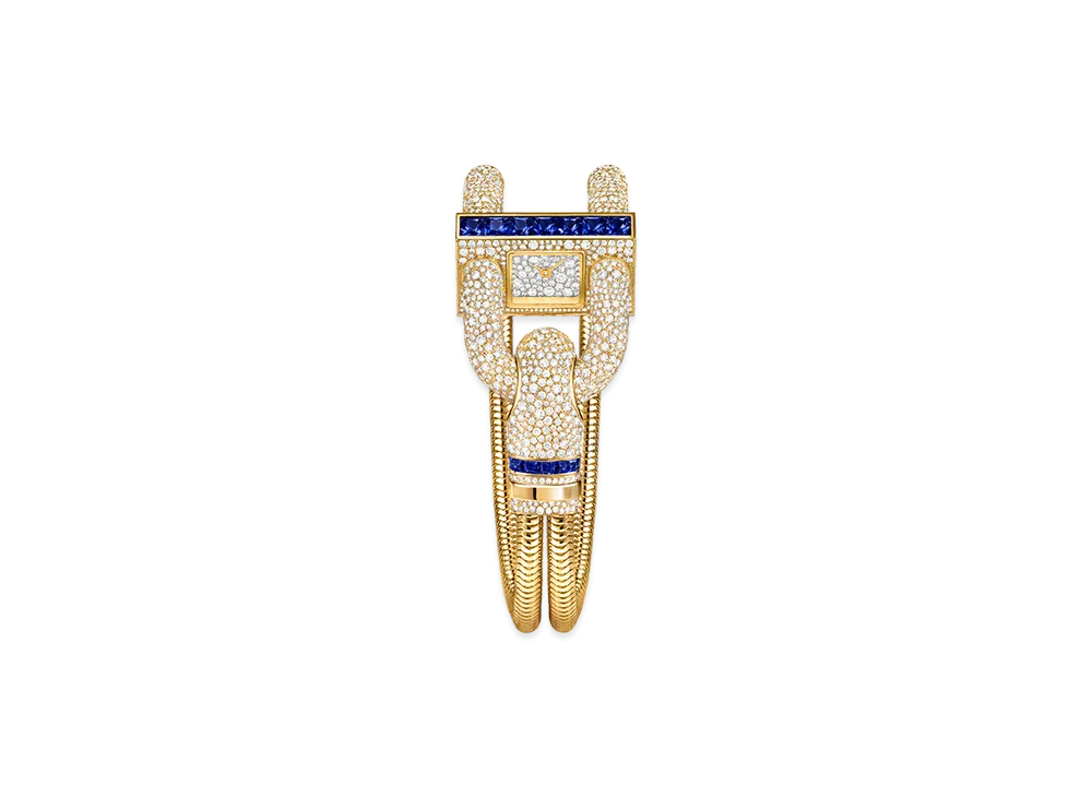 Van Cleef & Arpels Cadenas watch "18K Yellow gold/Sapphire/Diamond"