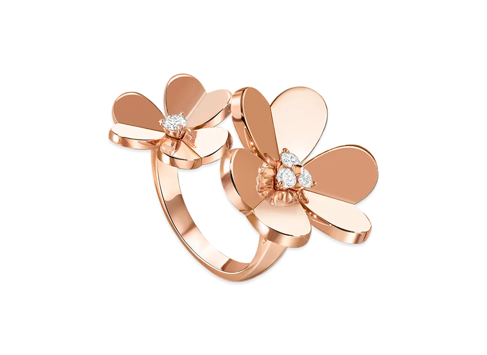 Van Cleef & Arpels Frivole Entre les Doigts ring "18K Rose gold/Diamond"