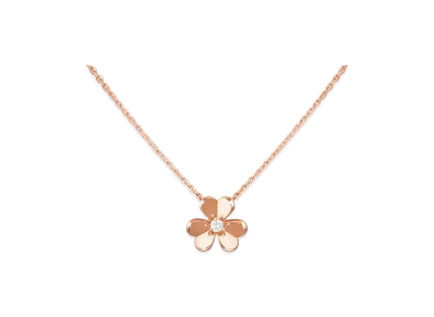 Van Cleef & Arpels Frivole pendant small model "18K Rose Gold/Diamond"