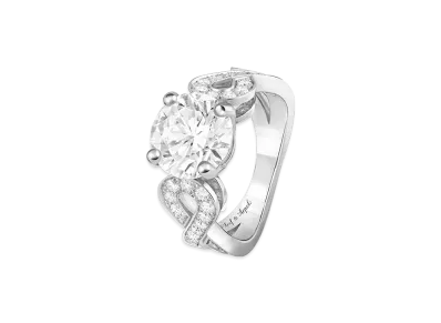 Van Cleef & Arpels Tete-A-tete solitaire diamond 3.27 carats DVVS1 "Platinum/Diamond"