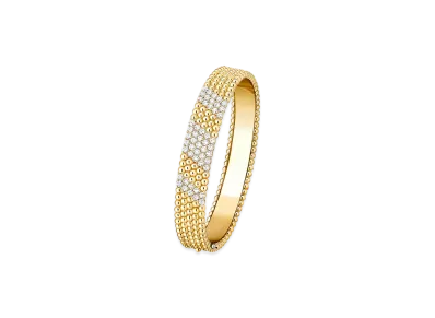 Van Cleef & Arpels Perlee diamonds bracelet 5 rows medium model "18K Yellow gold/Diamond"