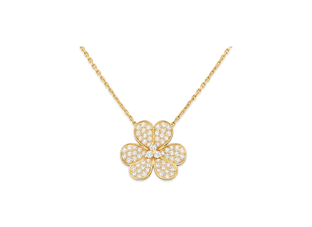 Van Cleef & Arpels Frivole pendant large model "18K Yellow gold/Diamond"