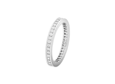 Van Cleef & Arpels Romance wedding band 2.1 mm "Platinum/Diamond"