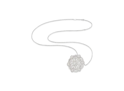 Van Cleef & Arpels Snowflake clip & pendant "18K White gold/Diamond"