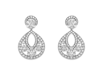 Van Cleef & Arpels Snowflake earrings small model "18K White gold/Diamond"