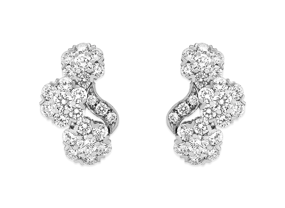 Van Cleef & Arpels Snowflake earrings "18K White gold/Diamond"