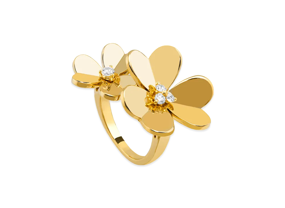 Van Cleef & Arpels Frivole Entre les Doigts ring "18K Yellow gold/Diamond"