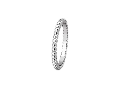 Van Cleef & Arpels Perlee gold pearls ring small model "18K White gold"