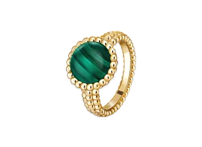 Van Cleef & Arpels Perlee couleurs ring "18K Yellow gold/Malachite"