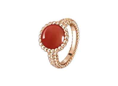 Van Cleef & Arpels Perlee couleurs ring "18K Rose gold/Carnelian"