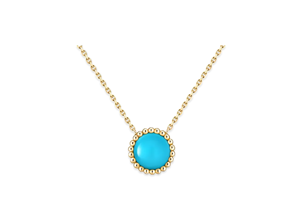 Van Cleef & Arpels Perlee couleurs pendant "18K Yellow gold/Turquoise"