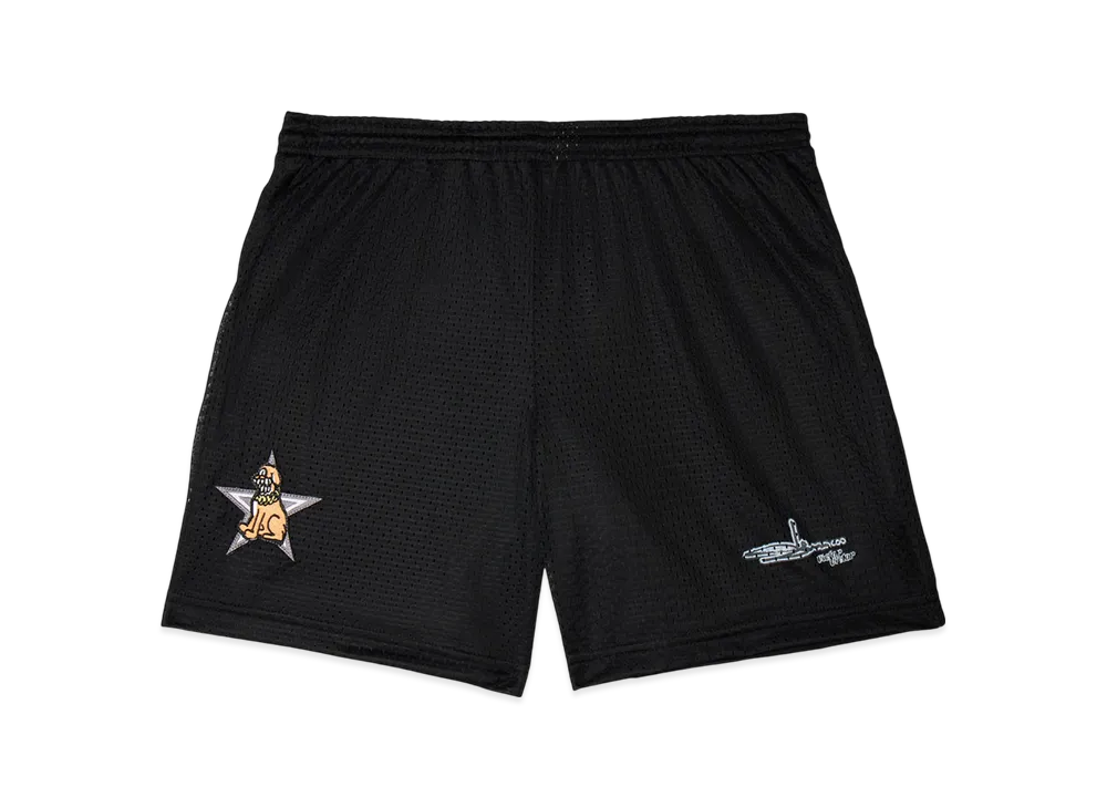 Victor Victor Worldwide x Slawn Mesh Shorts "Black"
