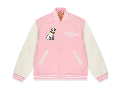 Victor Victor Worldwide Varsity Jacket "Pink"