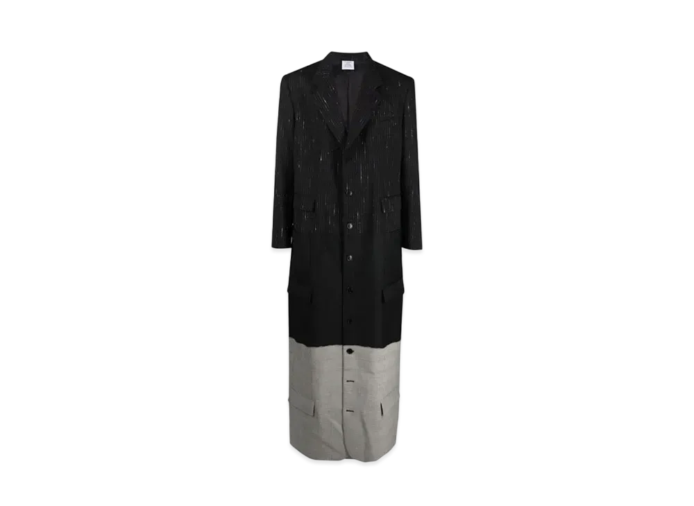 VETEMENTS Striped Tailored Court "Black"