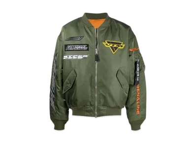 VETEMENTS VETEMENTS Logo Patch Bomber Jacket "Olive"