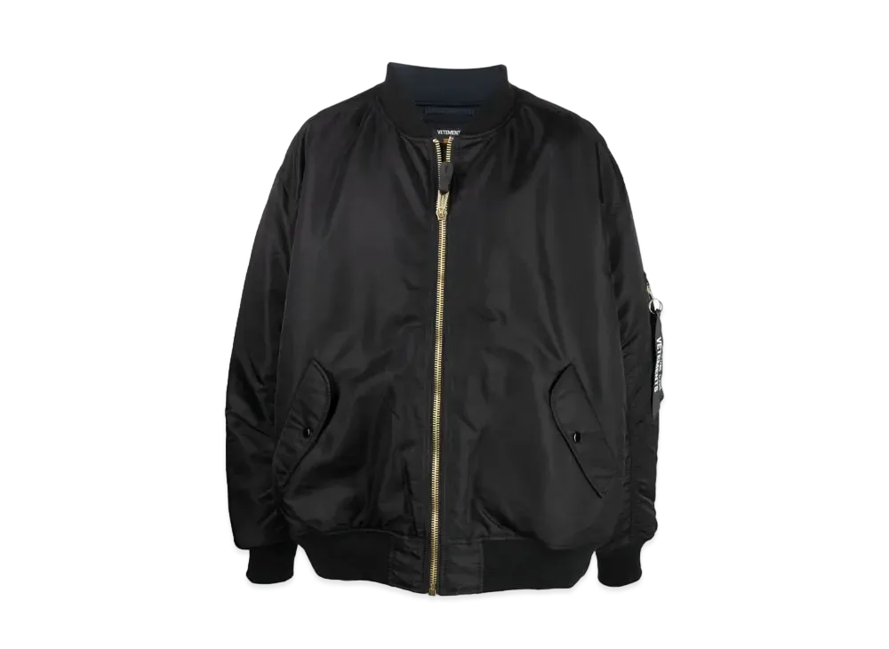 VETEMENTS Over Size Bomber Jacket "Black"