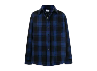 VETEMENTS Check Shirt Jacket "Navy"