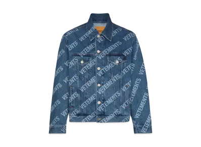 VETEMENTS All Overlog Denim Jacket "Blue"