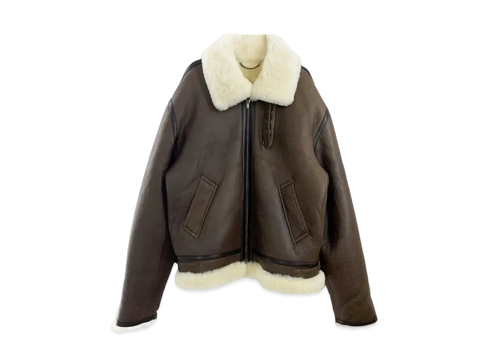 VETEMENTS Inside Out Shearling Jacket "Black"